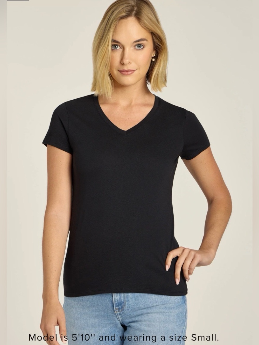 2 FITTED V-NECK MARCY TEE
